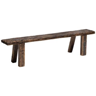 Rustic Art Populaire Bench, France, Early 20th Century
