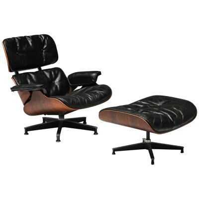 Eames Lounge Chair with Ottoman for Herman Miller, 1st edition - 1957