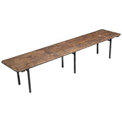 Industrial Butcher Dining Table, France, 1950s