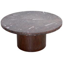 Heinz Lilienthal Coffee Table with Fossil Stone Top	