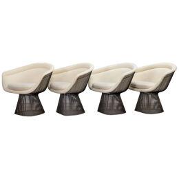 Warren Platner Bronze Lounge Chairs 
