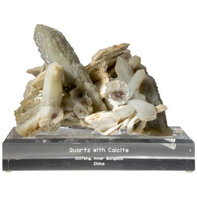 Quartz with Calcite from Chifeng, Inner Mongolia, China