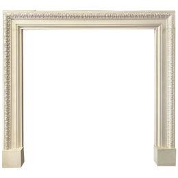 A Reclaimed George II Style English Fireplace Mantel In Limestone
