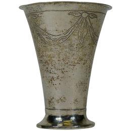 A Swedish silver cup made 1828