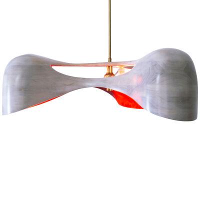RW3 Chandelier in Bleached and Lacquered Cherry