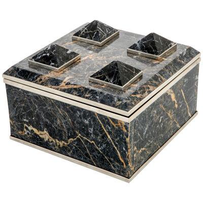 Tronador Square Black Onyx Stone Box