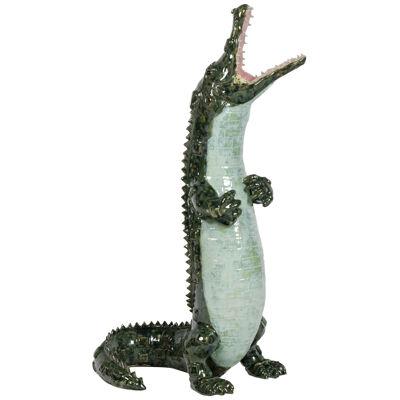Valérie Courtet, Corcodile in Ceramic, Contemporary Work