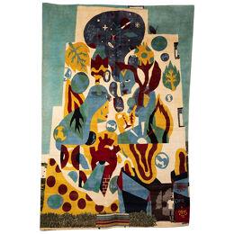 After	Akacorleone.	Rug,	or	tapestry	« Baisa	City ».	Contemporary	work.