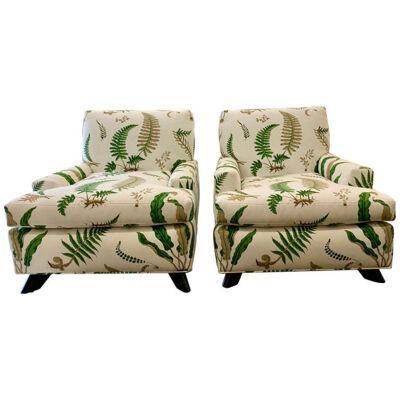 Pair of  Ledgeback Seniah Chairs by Billy Haines