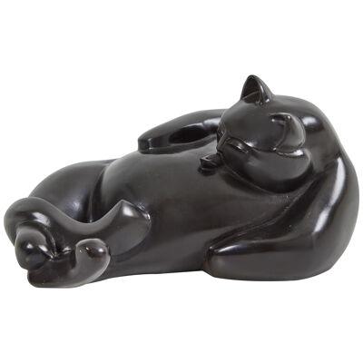 "Tanko" A Bronze Resting Cat by Barbara Beretich (1936-2018)
