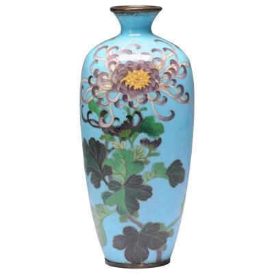 Antique Bronze Vase Cloisonné Japan Meiji 19th century Japanese