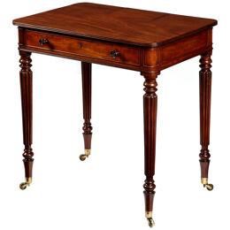 George III Regency period chamber writing table attributed to Gillows