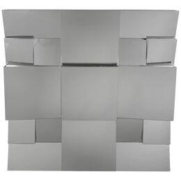Neal Small Modern Cubist Multi-faceted Sculptural Wall Mirror