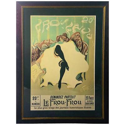 Lucien Henri Weil "WEILUC" Le Frou Frou French Vintage Poster, Wall Art