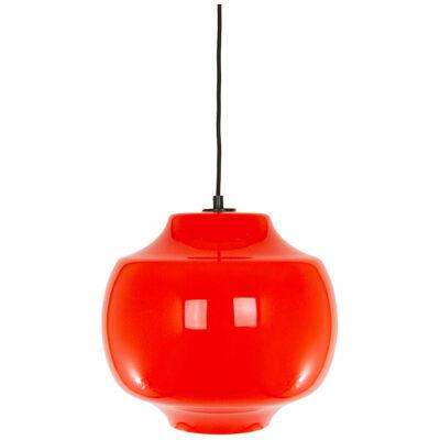 Red glass pendant by Alessandro Pianon for Vistosi, 1960s