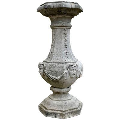 20th century Empire style composite stone pedestal