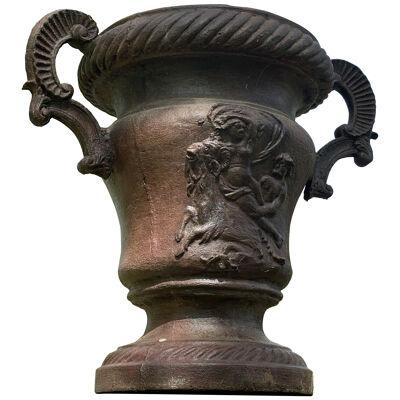 18 th century Renaissance style cast iron vase 