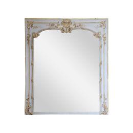 19th century Louis XV style gilded wood mirror 