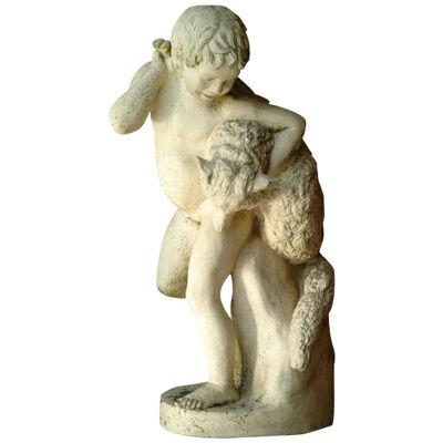 19th century terracotta figure of a boy