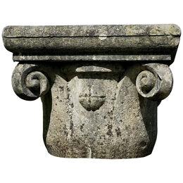 18th century gothic capital well coping 