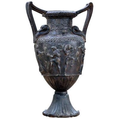 19th century rare cast iron vase