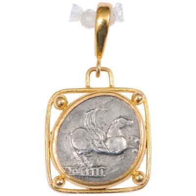 Pegasus Coin in 22k Gold Pendant