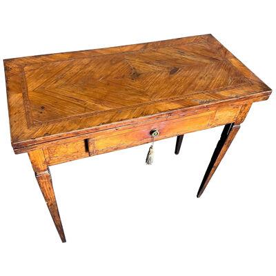 18th- Early 19th Century Italian Neoclassical Inlaid Console or Games Table