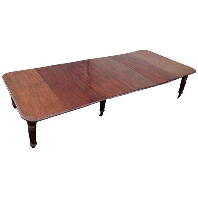 19th Century English Mahogany Dining Table, likely by Gillows