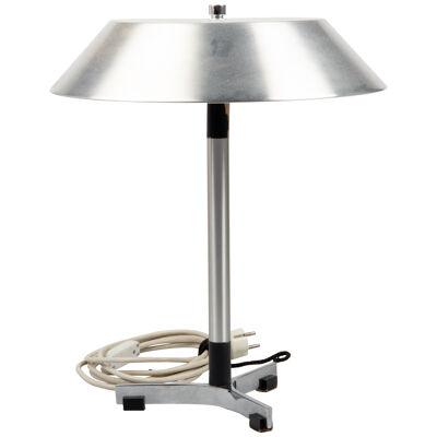 A polished steel table lamp "President" 