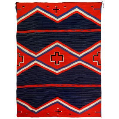Navajo Germantown Moki Blanket Weaving
