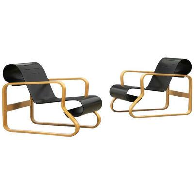 Alvar Aalto Paimio 41 Armchairs Chairs, Pair