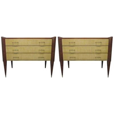 Italian Chests in the Manner of Gio Ponti Pair