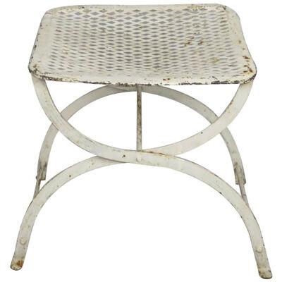 Perforated French Industrial Stool