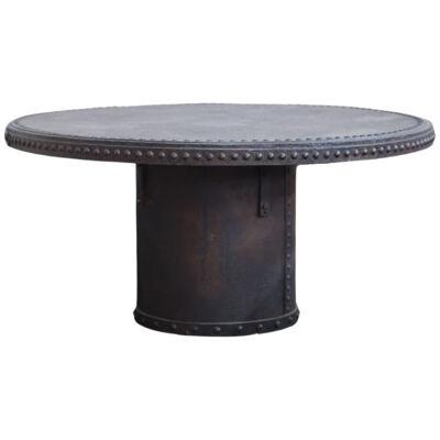 Antique Iron French Brewery Table