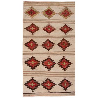 Vintage Anatoliam Wool Kilim, Mut, Southern Turkey