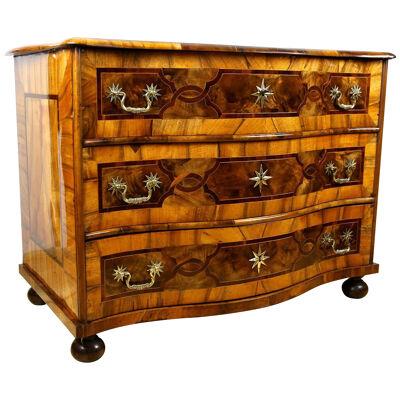 18th Century Baroque Chest Of Drawers With Marquetry Works, Germany ca. 1760