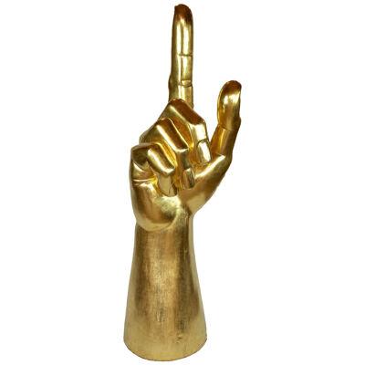 Gigantic Hand Sculpture Goldleaf Plated by M. Treml, Austria 2021