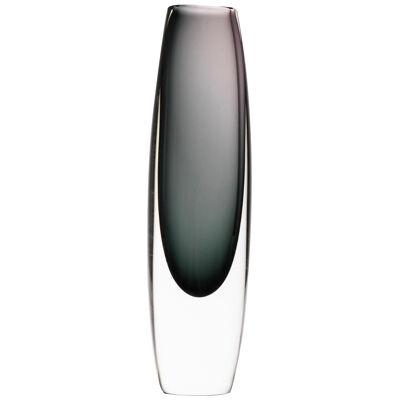 Glass Vase in Gray by Gunnar Nylund, 1950's