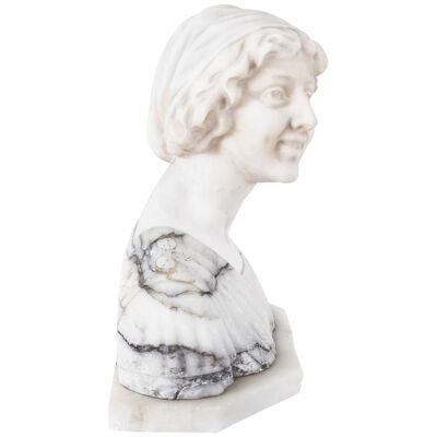 Antique Marble Bust of Iullette by Prof G.Bessi c1900