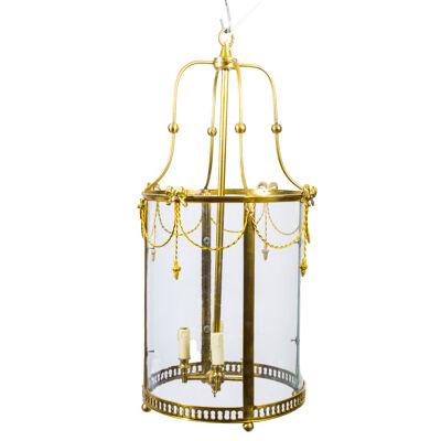 Sheraton Style Solid Brass Circular Lantern