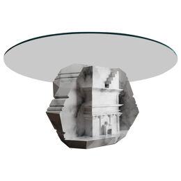 Civilization Coffee Table, White Marble