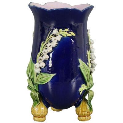 Minton Majolica Lily of the Valley Bulbs Vase