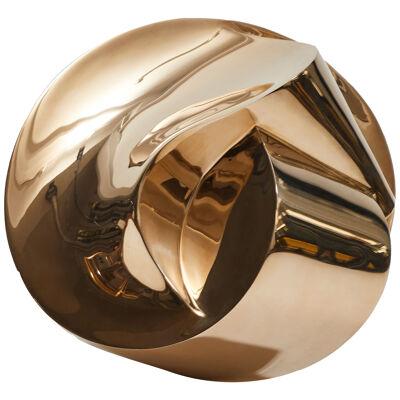 Polished Bronze Sculpture Fruit Étrange Three by Perrin & Perrin Limited Edition