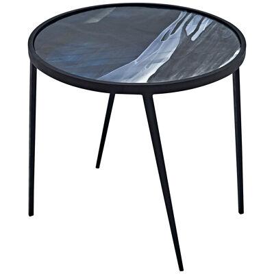 Round Ceramic Side Table Origine by Benjamin Poulanges One of a Kind 