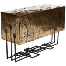 Patinated Brass Sideboard Atacamita by Erwan Boulloud Limited Edition