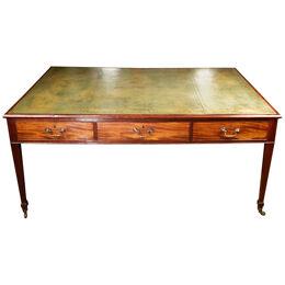 Large 19th Century Partners Library Table