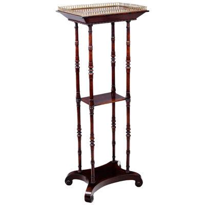 19th Century Rosewood Three-Tier What-Not