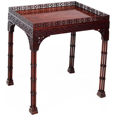 19th Century George III Mahogany Silver Table