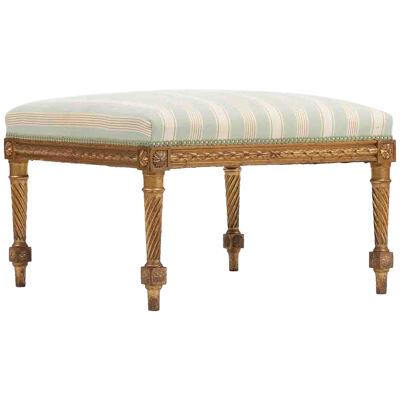 Early 19th century giltwood stool