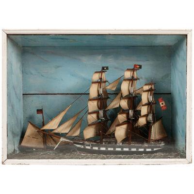 19th Century Diorama of Sailing Ship ‘Eleanor’